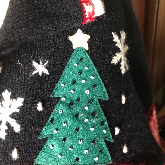 Talbots Christmas Sweater Shetland Wool - Picture 2 of 5